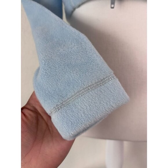 Urban Outfitters Out from Under women's small blue long sleeve cropped fuzzy top - Picture 4 of 11